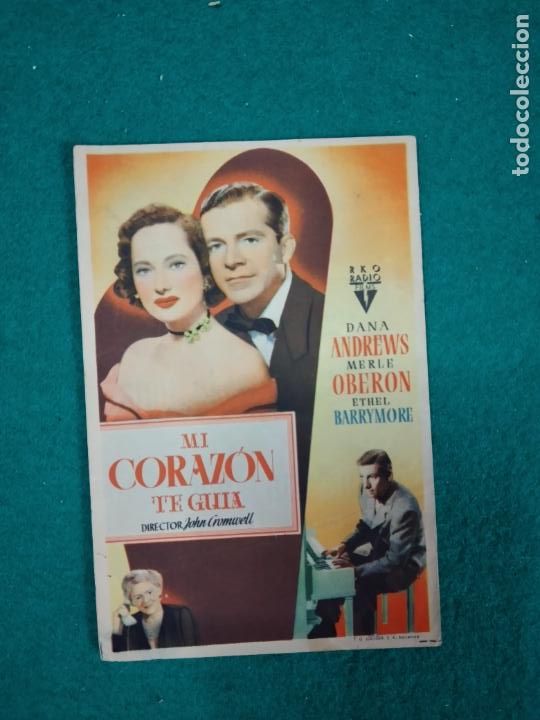 Cine: MI CORAZON TE GUIA. DANA ANDREWS. PROGRAMA DE CINE CON PUBLICIDAD. - Foto 1