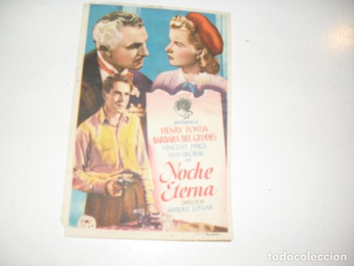 Kino: programa de mano sencillo,sin texto publicitario .titulo: NOCHE TIERNA