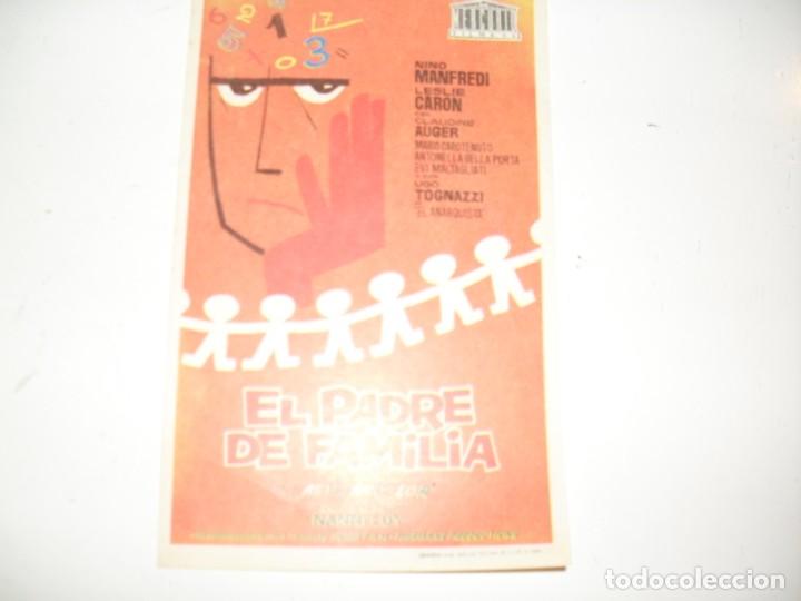 Kino: programa de mano sencillo,sin texto publicitario .titulo EL PADRE DE FAMILIA