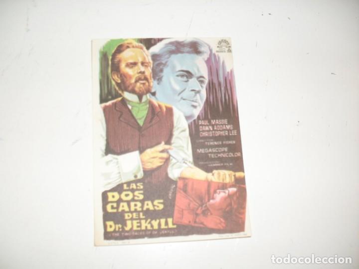 Kino: programa de mano sencillo,sin texto publicitario .titulo LAS DOS CARAS DEL DR.JEKYLL.