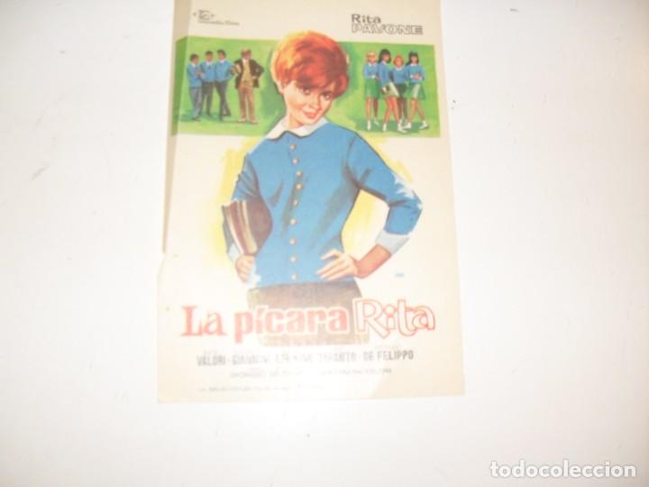 Kino: programa de mano sencillo,sin texto publicitario .titulo LA PICARA RITA.