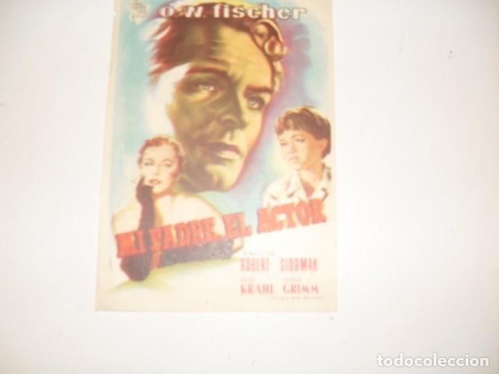 Kino: programa de mano sencillo,sin texto publicitario .titulo MI PADRE EL ACTOR