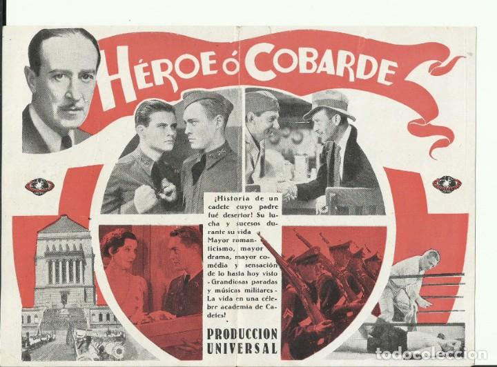 Cine: PTCC 106 HEROE O COBARDE PROGRAMA DOBLE UNIVERSAL TOM BROWN SIDNEY TOLER TYRONE POWER ALAN LADD BOXE - Foto 3