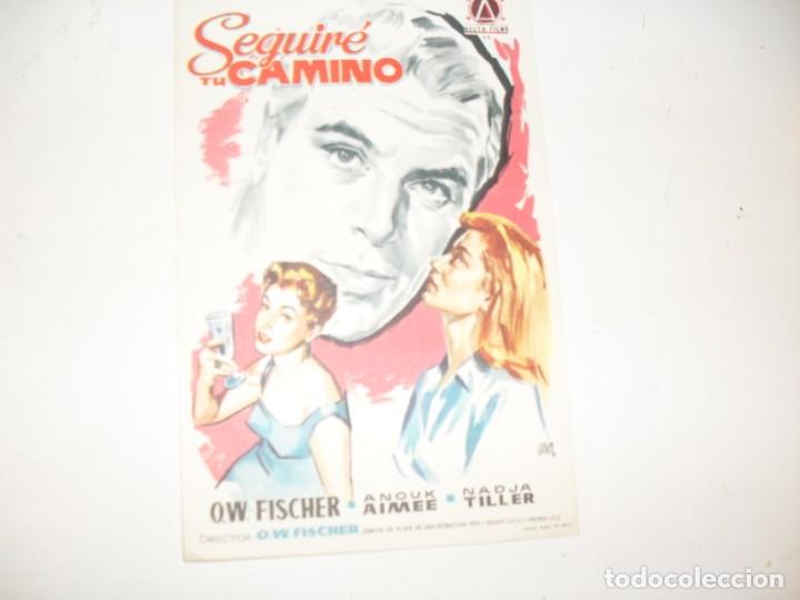 Kino: programa de mano sencillo,sin texto publicitario .titulo SEGUIRE MI CAMINO.