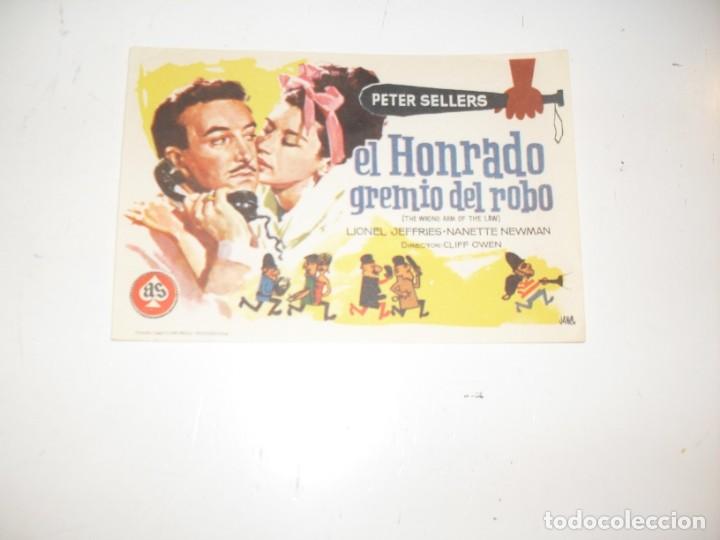 Kino: programa de mano sencillo,sin texto publicitario .titulo EL HONRADO GREMIO DEL ROBO.