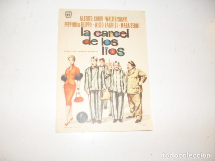 Kino: programa de mano sencillo,sin texto publicitario .titulo: LA CARCEL DE LOS LIOS.