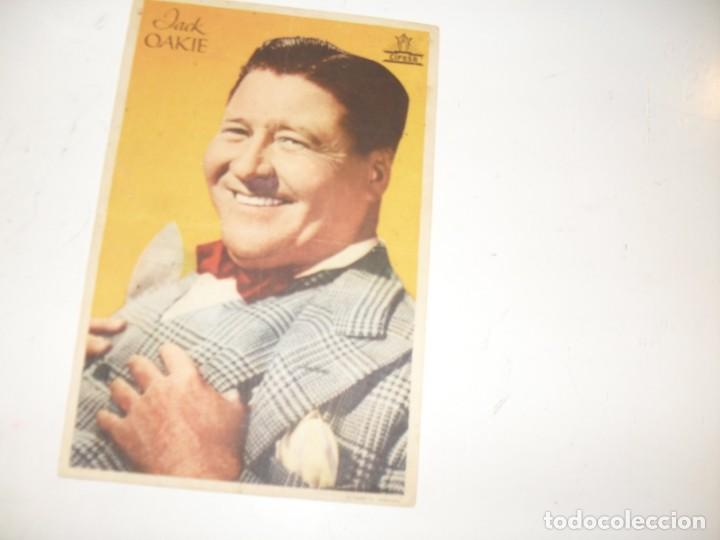 Kino: fotografia publicitaria sencillo,con texto publicitario .titulo: JACK OAKIE.