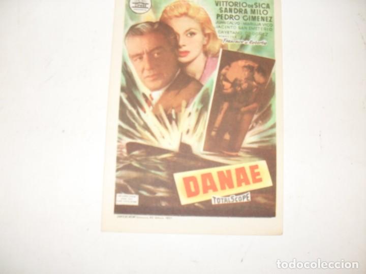  Flyers Publicitaires de films Anciens: programa de mano sencillo,con texto publicitario .titulo DANAE.