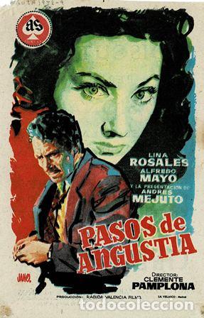 Cine: PROGRAMA DE CINE: PASOS DE ANGUSTIA PC-5291 - Foto 1