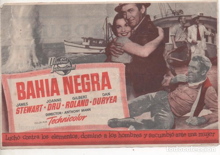  Flyers Publicitaires de films Anciens: PROGRAMA DE MANO DE LA BAHIA NEGRA DEL CINE MADRID DE REINOSA DEL A&Ntilde;O 1954