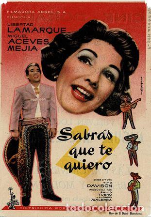 Cine: PROGRAMA DE CINE: SABR&Aacute;S QUE TE QUIERO PC-5310 - Foto 1