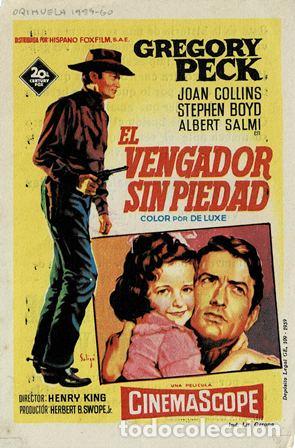 Cine: PROGRAMA DE CINE: EL VENGADOR SIN PIEDAD PC-5314 - Foto 1