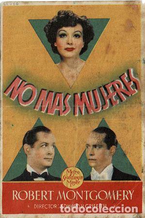 Cine: PROGRAMA DE CINE: NO M&Aacute;S MUJERES PC-5341 - Foto 1