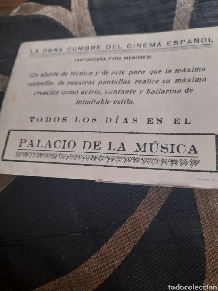 Cine: Programa de mano, Imperio Argentina en Goyescas - Foto 3
