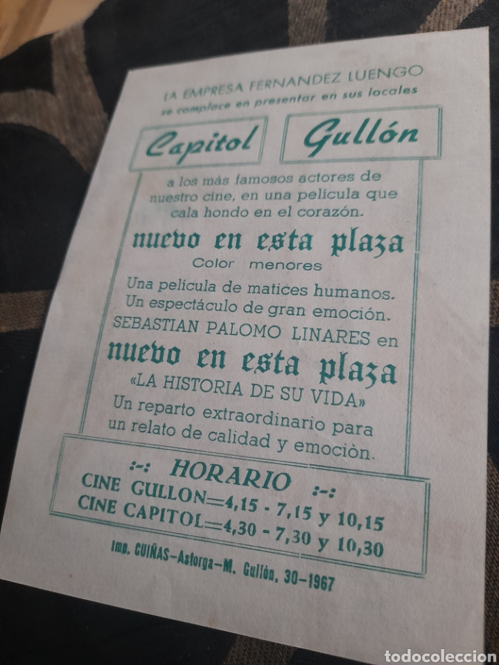 Cine: Programa de mano de Cine, Nuevo en esta Plaza - Foto 2