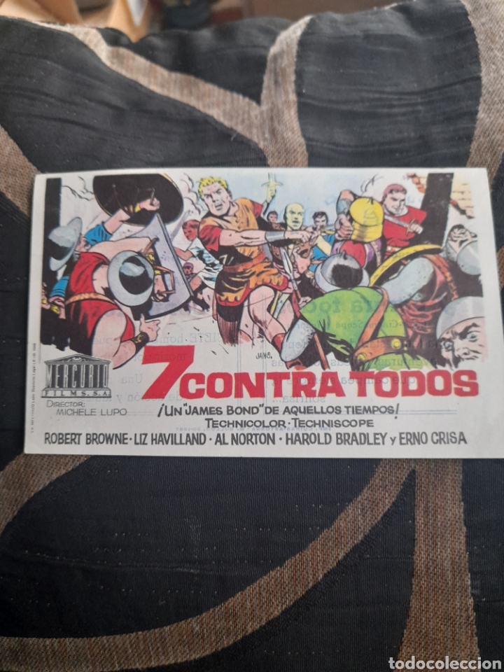  Flyers Publicitaires de films Anciens: Programa de cine de mano, 7 contra todos