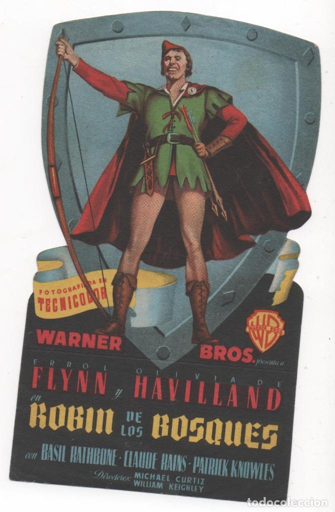  Flyers Publicitaires de films Anciens: PROGRAMA DE MANO DE ROBIN DE LOS BOSQUES TEATRO PRINCIPAL DE REINOSA DEL A&Ntilde;O 1948