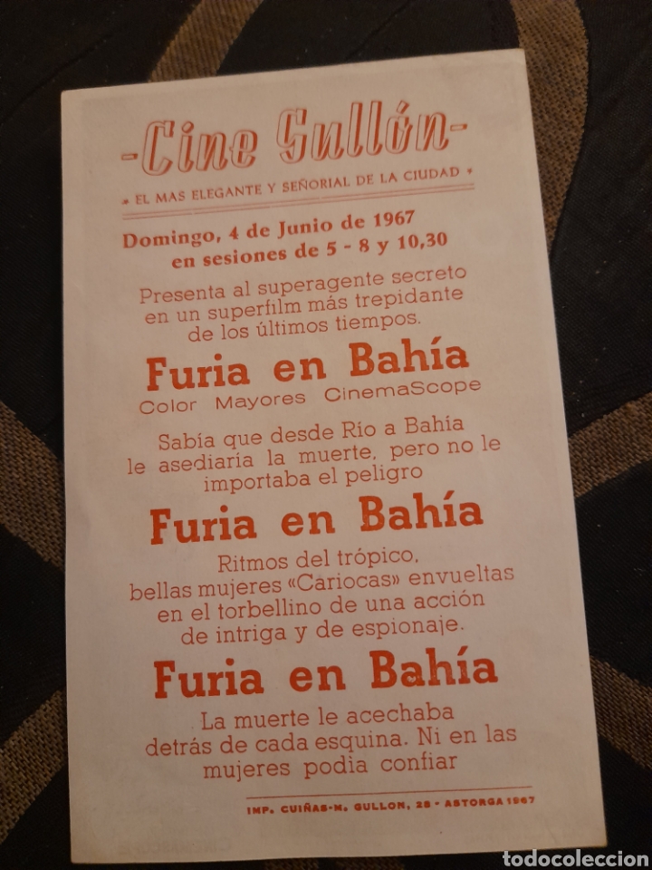 Cine: Programa de cine de mano, Furia en Bah&iacute;a - Foto 2