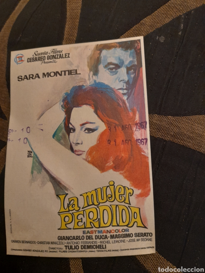 Cine: Programa de cine de mano, La mujer perdida, Sara Montiel - Foto 1