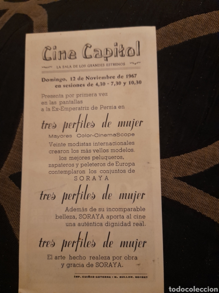 Cine: Programa de cine de mano, Soraya en tres perfiles de mujer - Foto 2