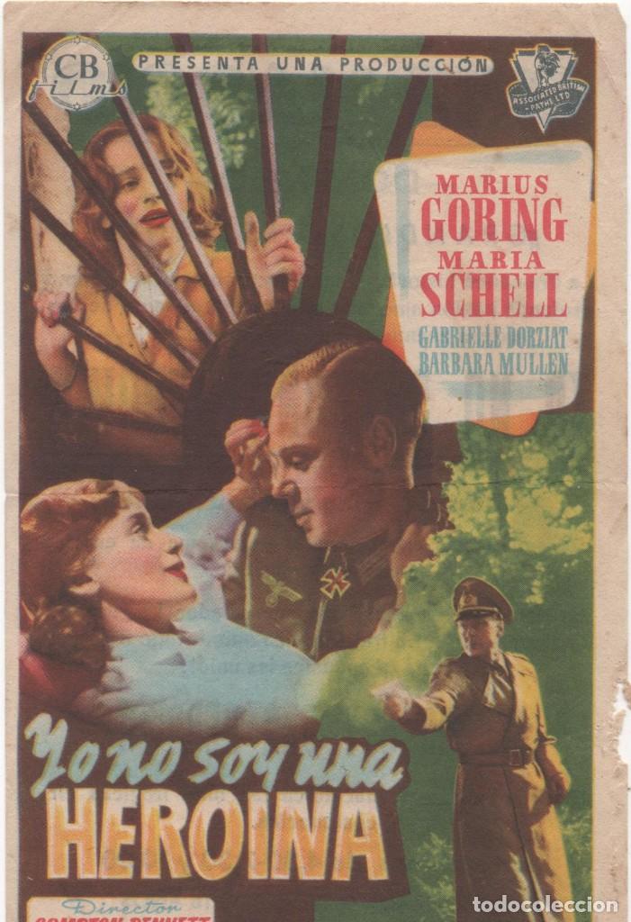  Flyers Publicitaires de films Anciens: PROGRAMA DE MANO DE LA PEL&Iacute;CULA YO NO SOY UNA HERONA EN EL CINE MADRID DE REINOSA