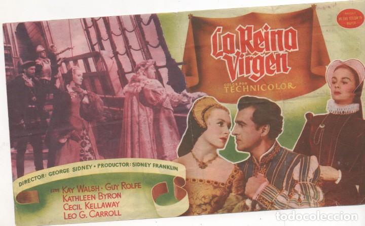  Flyers Publicitaires de films Anciens: PROGRAMA DE MANO DE LA PEL&Iacute;CULA LA REINA VIRGEN EN EL CINE MADRID DE REINOSA