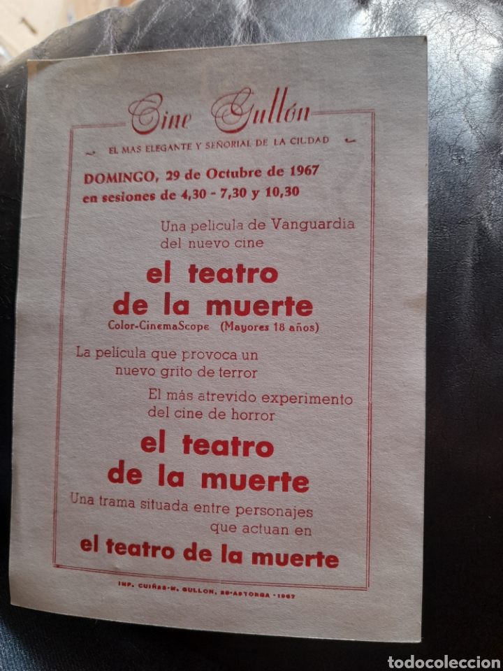 Cine: Programa de cine de mano, El Teatro de la Muerte - Foto 2
