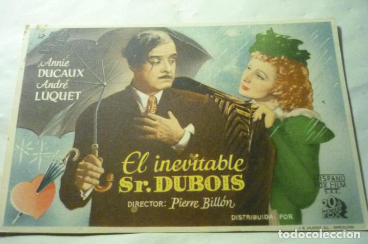 Cine: programa el inevitable sr.dubois . - Foto 1