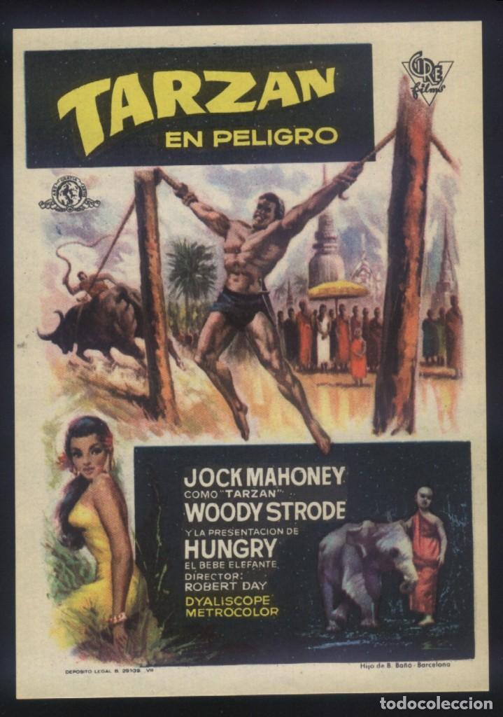  Flyers Publicitaires de films Anciens: P-7559- TARZAN EN PELIGRO (Los tres desaf&iacute;os de Tarz&aacute;n) (Tarzan's Three Challenges) Jock Mahoney