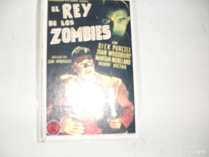 Cine: programa de mano especial,con texto publicitario .titulo: EL REY DE LOS ZOMBIES.