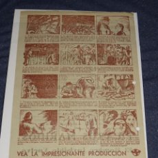 Cine: (M0) PROGRAMA DE CINE - EL HOMBRE INVISIBLE VUELVE - CINE KURSAAL AÑO 1943 - JULIO VERNE - 20X35CM. Lote 311354028