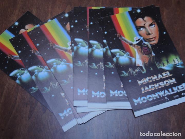 Cine: moonwalker - lote 10 folletos mano originales adhesivos - michael jackson