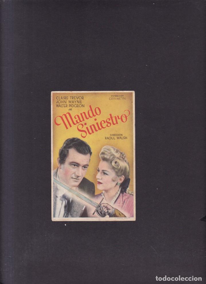 Cine: MANDO SINIESTRO - PROGRAMA DE MANO - CON PUBLICIDAD / 1946 - Foto 1