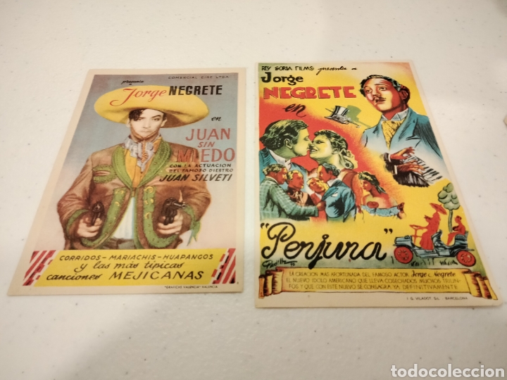 Cine: 5 folletos de mano de Jorge Negrete - Foto 2