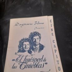 Cine: ANTIGUO PROGRAMA DEL CINE CAPITOL DE 1948, EL HUÉSPED DE LAS TINIEBLAS. Lote 312215398