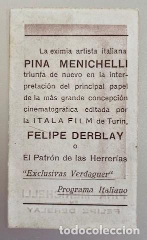 Cine: FELIPE DERBLAY, PROGRAMA EXCLUSIVAS VERDAGUER. RAR&Iacute;SIMO Y EN EXCELENTE ESTADO - Foto 2