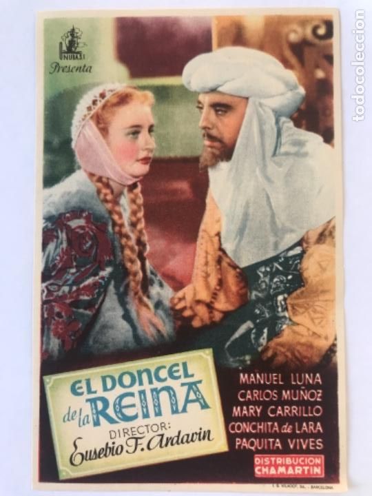 Cine: Folleto de cine El doncel de la Reina - Foto 1