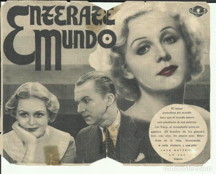 Cine: PTCC 116 ENTERATE MUNDO PROGRAMA DOBLE UNIVERSAL GLORIA STUART LEE TRACY - Foto 2