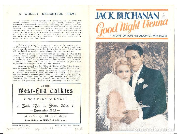 Cine: PTCC 112 NOCHES MAGICAS PROGRAMA DOBLE INGLES JACK BUCHANAN ANNA NEAGLE - Foto 2
