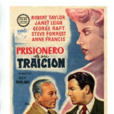  Flyers Publicitaires de films Anciens: PRISIONERO DE SU TRAICIÓN, CON ROBERT TAYLOR.. Lote 312888338