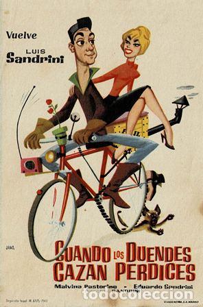Cine: PROGRAMA DE CINE: CUANDO LOS DUENDES CAZAN PERDICES PC-5421