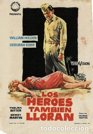 Cine: PROGRAMA DE CINE: LOS H&Eacute;ROES TAMBI&Eacute;N LLORAN PC-5429