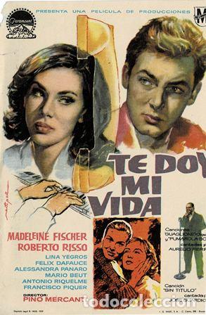 Cine: PROGRAMA DE CINE: TE DOY MI VIDA PC-5432