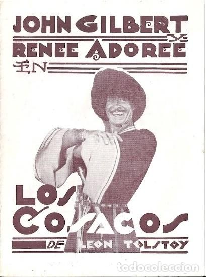 Cine: PTCC 113 LOS COSACOS PROGRAMA DOBLE URUGUAYO JOHN GILBERT RENEE ADOREE - Foto 1