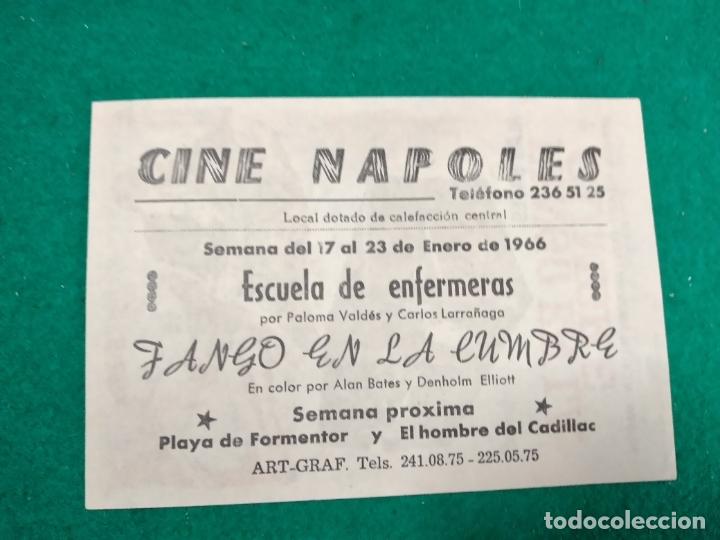 Cine: FANGO EN LA CUMBRE. ALAN BATES.PROGRAMA DE CINE CON PUBLICIDAD. - Foto 2