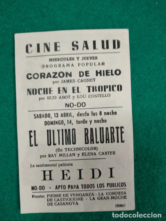 Cine: EL ULTIMO BALUARTE. PROGRAMA DE CINE CON PUBLICIDAD. - Foto 2