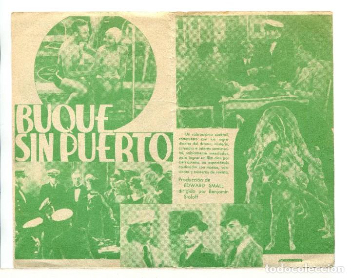 Cine: EL BUQUE SIN RUMBO, con Nancy Carroll. - Foto 2