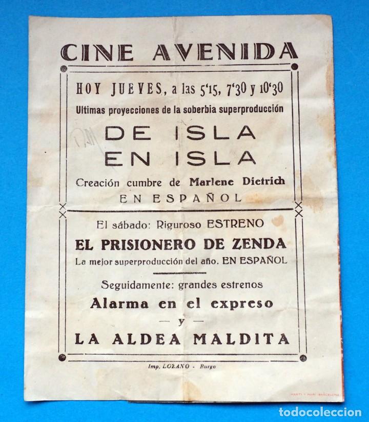 Cine: PROGRAMA DE CINE: DE ISLA EN ISLA CON MARLENE DIETRICH- JOHN WAYNE. EN EL CINE AVENIDA.BURGOS - Foto 3