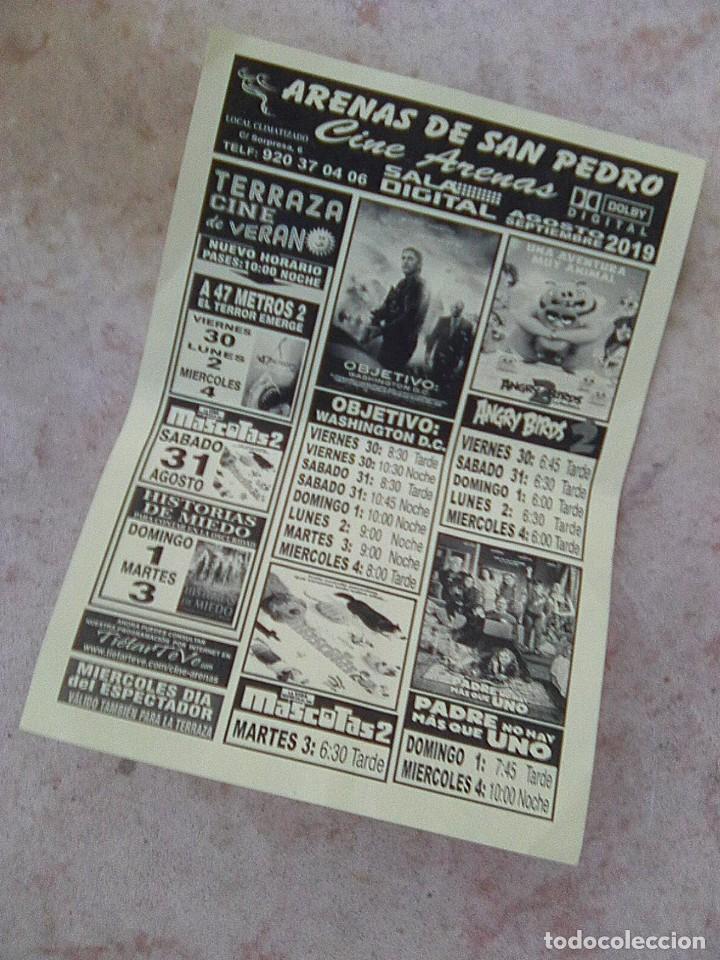  Flyers Publicitaires de films Anciens: Objetivo Washington DC y otras - flyer folleto de mano - cine arenas de san pedro - avila - 2021