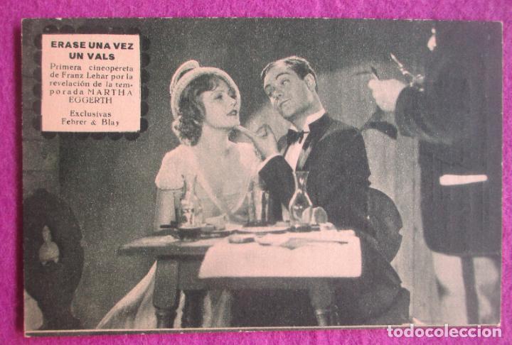 Cine: PROGRAMA DE CINE TARJETA ERASE UNA VEZ UN VALS MARTHA EGGERTH PC101